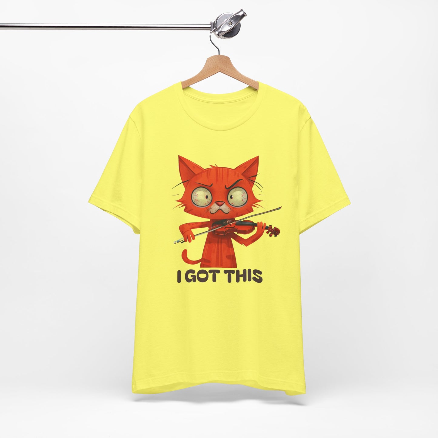 Funky Fiddling Cat Tee - Short Sleeve