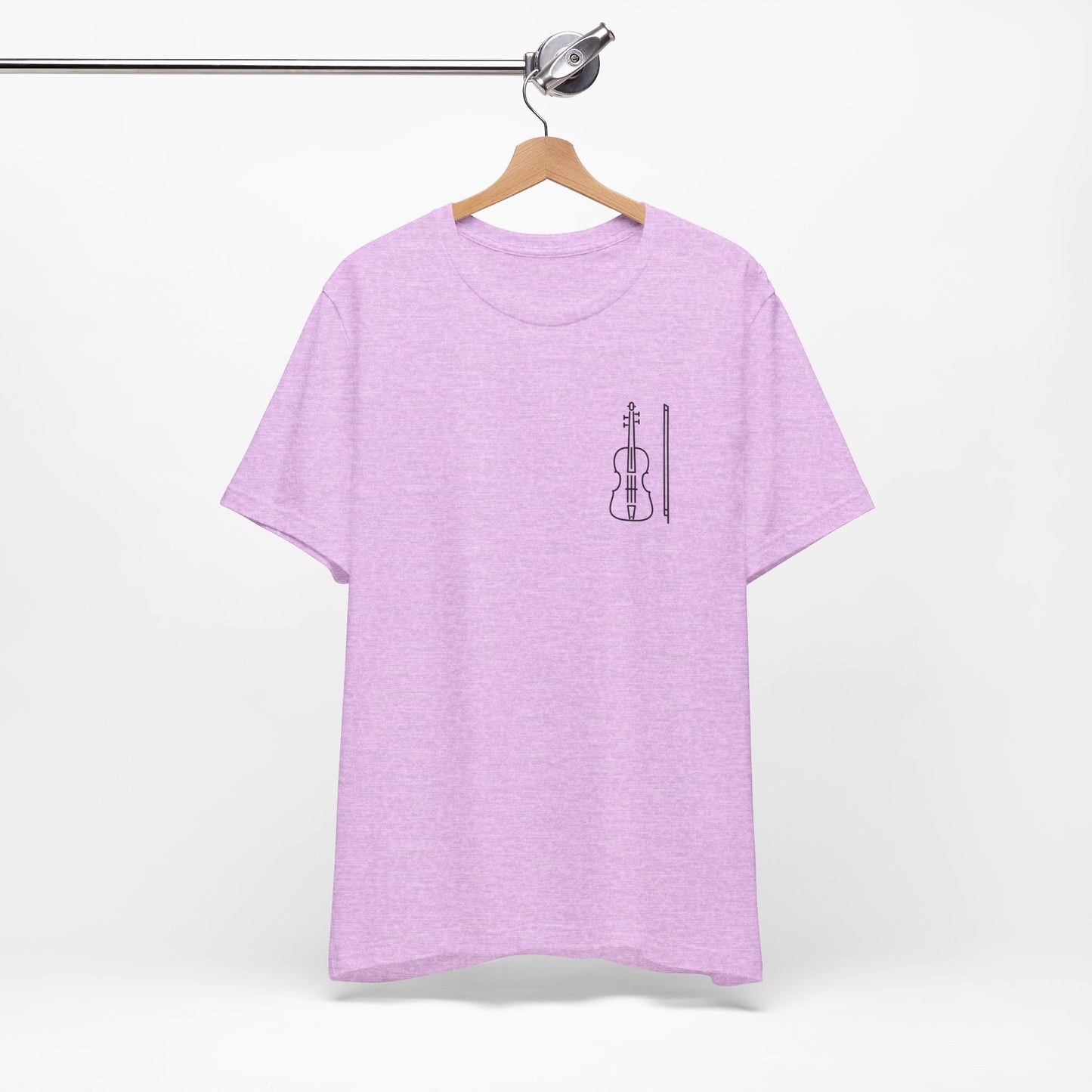 Fiddle and Bow Violin Tee Shirt - Unisex Tee
