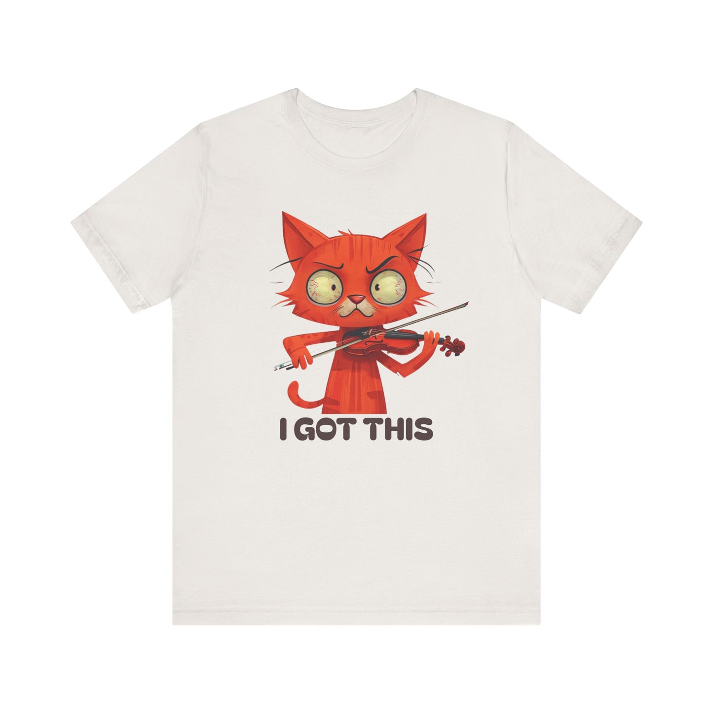 Funky Fiddling Cat Tee - Short Sleeve