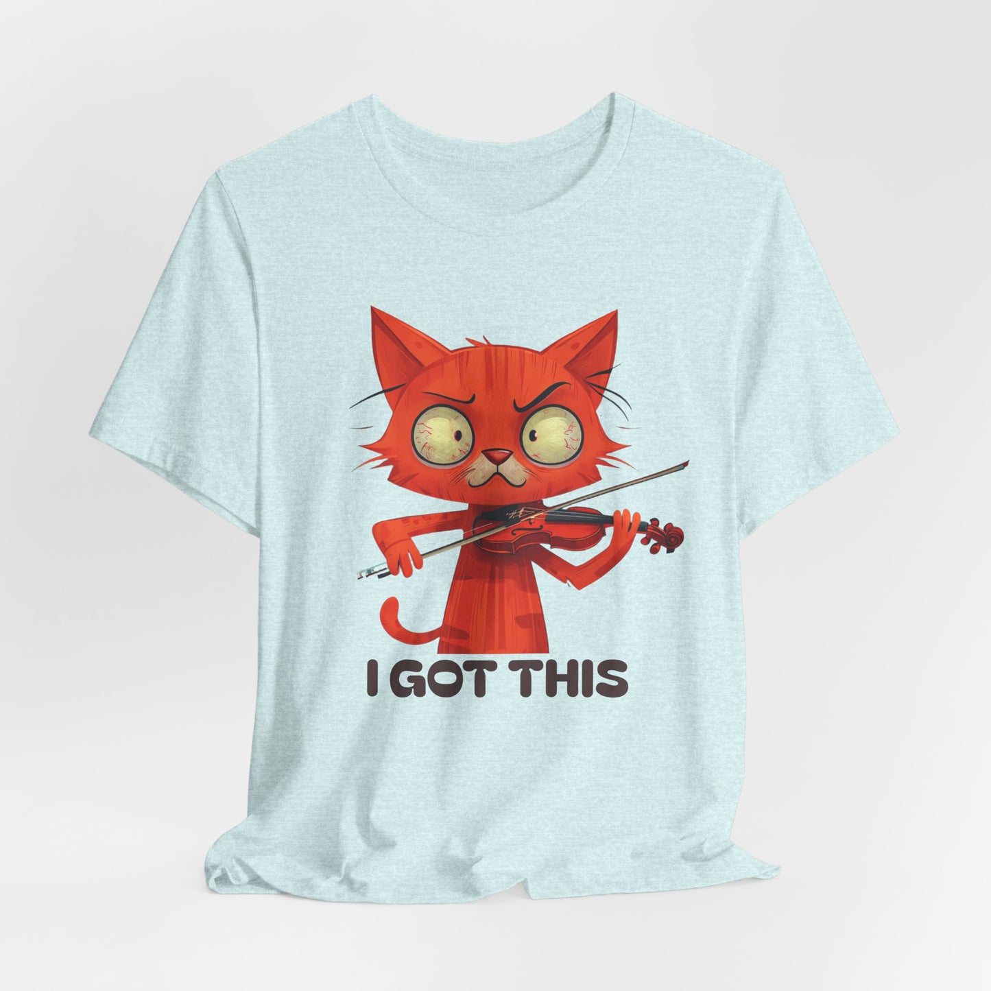 Funky Fiddling Cat Tee - Short Sleeve