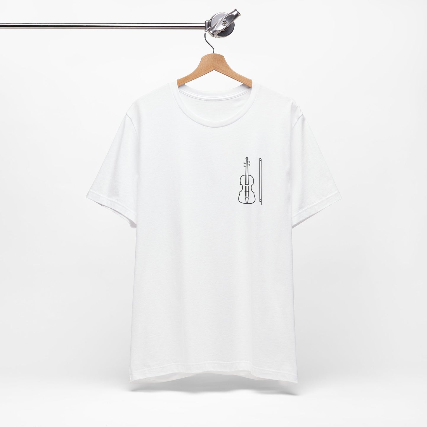 Fiddle and Bow Violin Tee Shirt - Unisex Tee