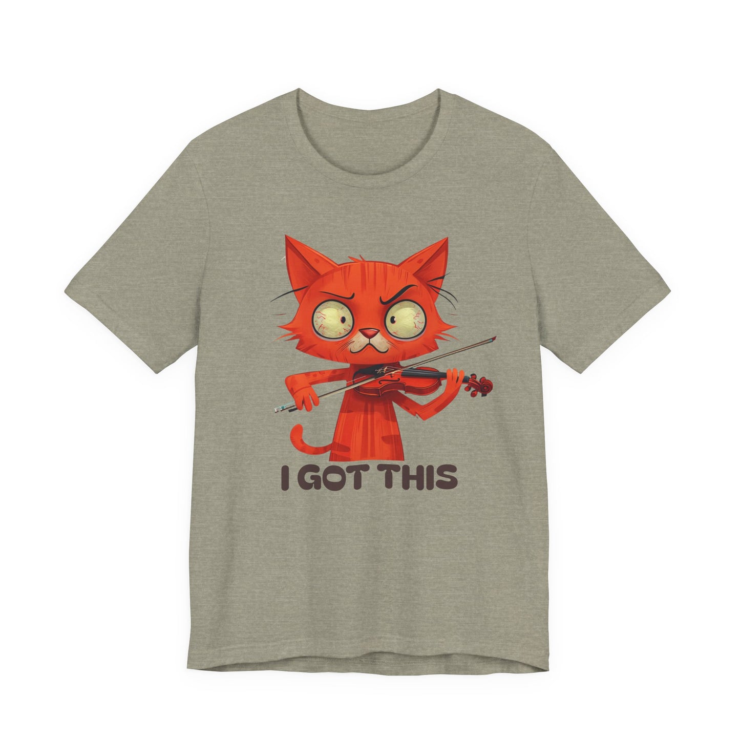 Funky Fiddling Cat Tee - Short Sleeve
