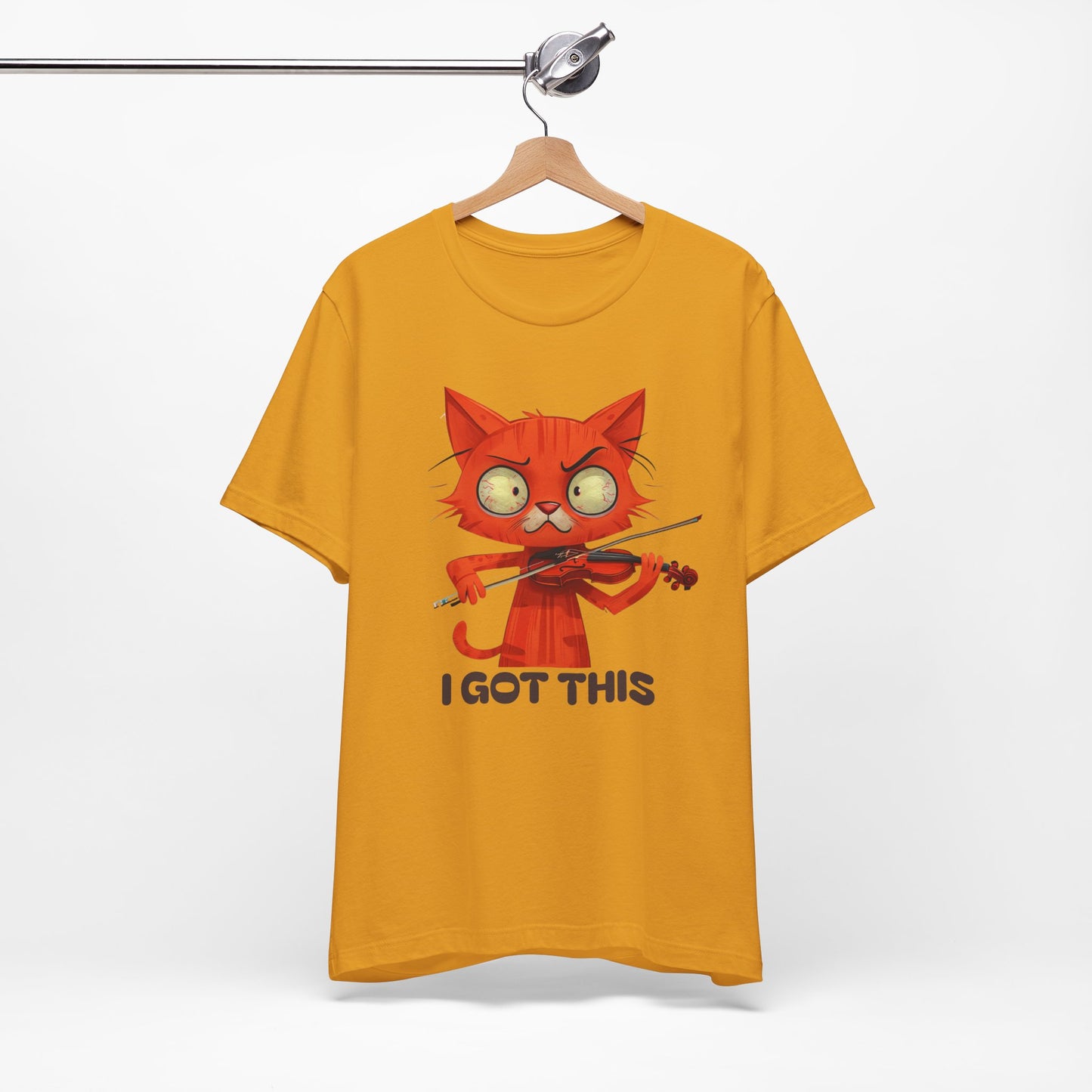 Funky Fiddling Cat Tee - Short Sleeve