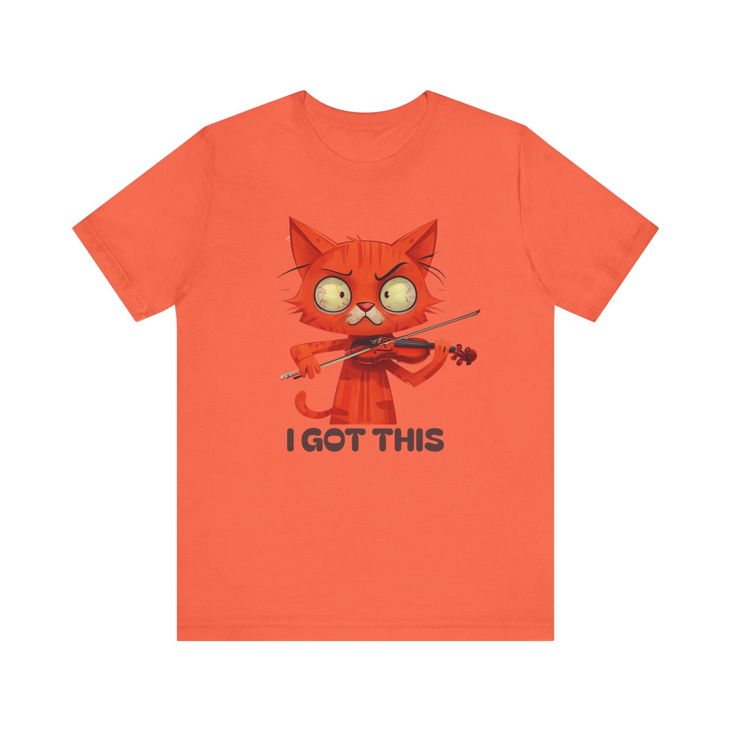 Funky Fiddling Cat Tee - Short Sleeve