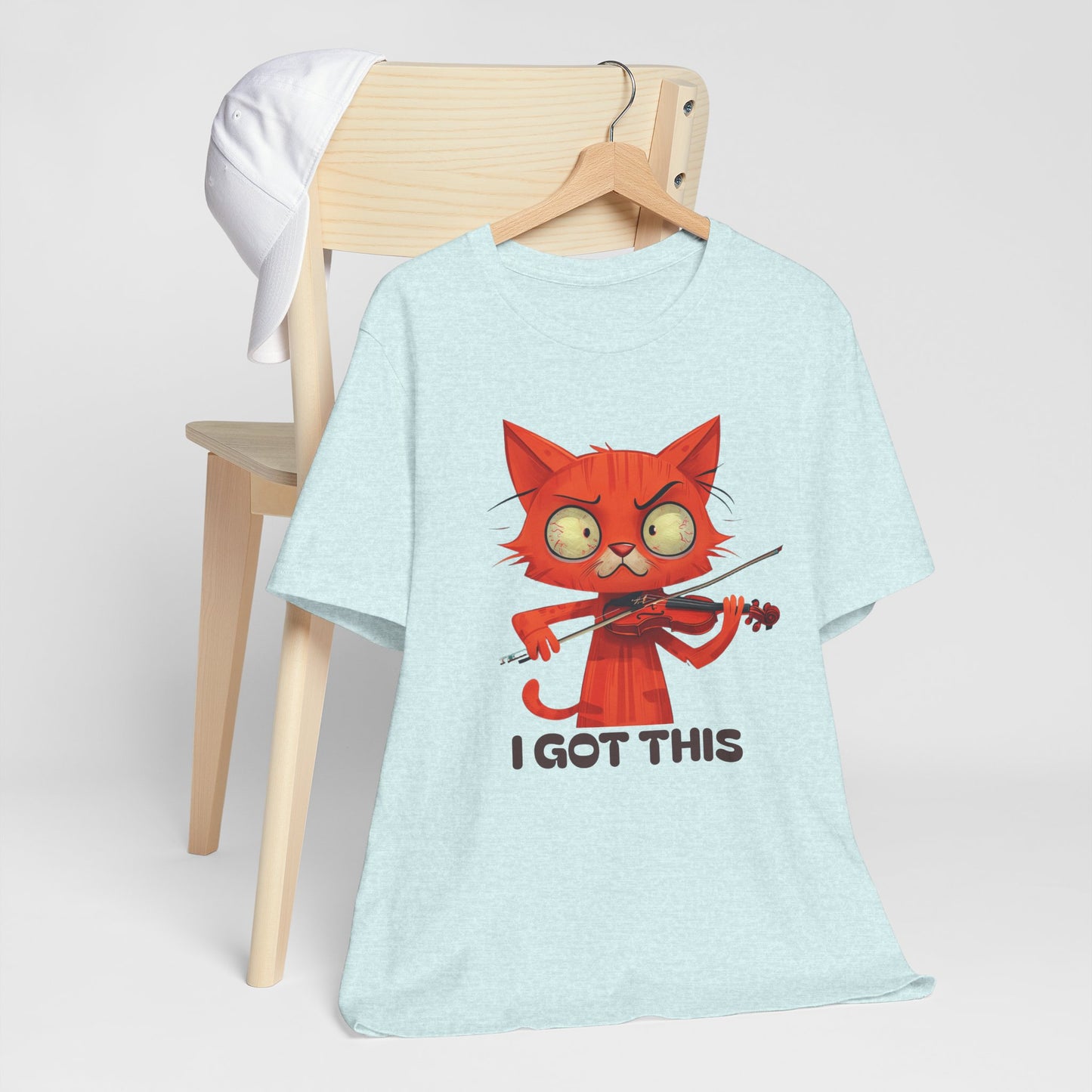 Funky Fiddling Cat Tee - Short Sleeve