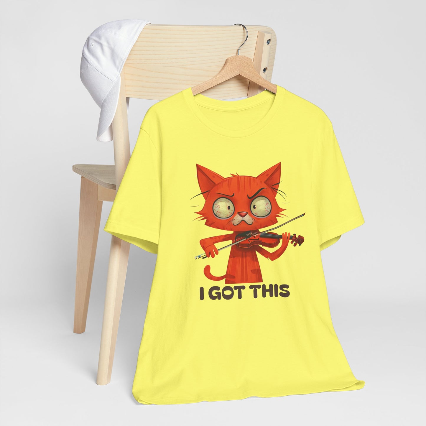 Funky Fiddling Cat Tee - Short Sleeve