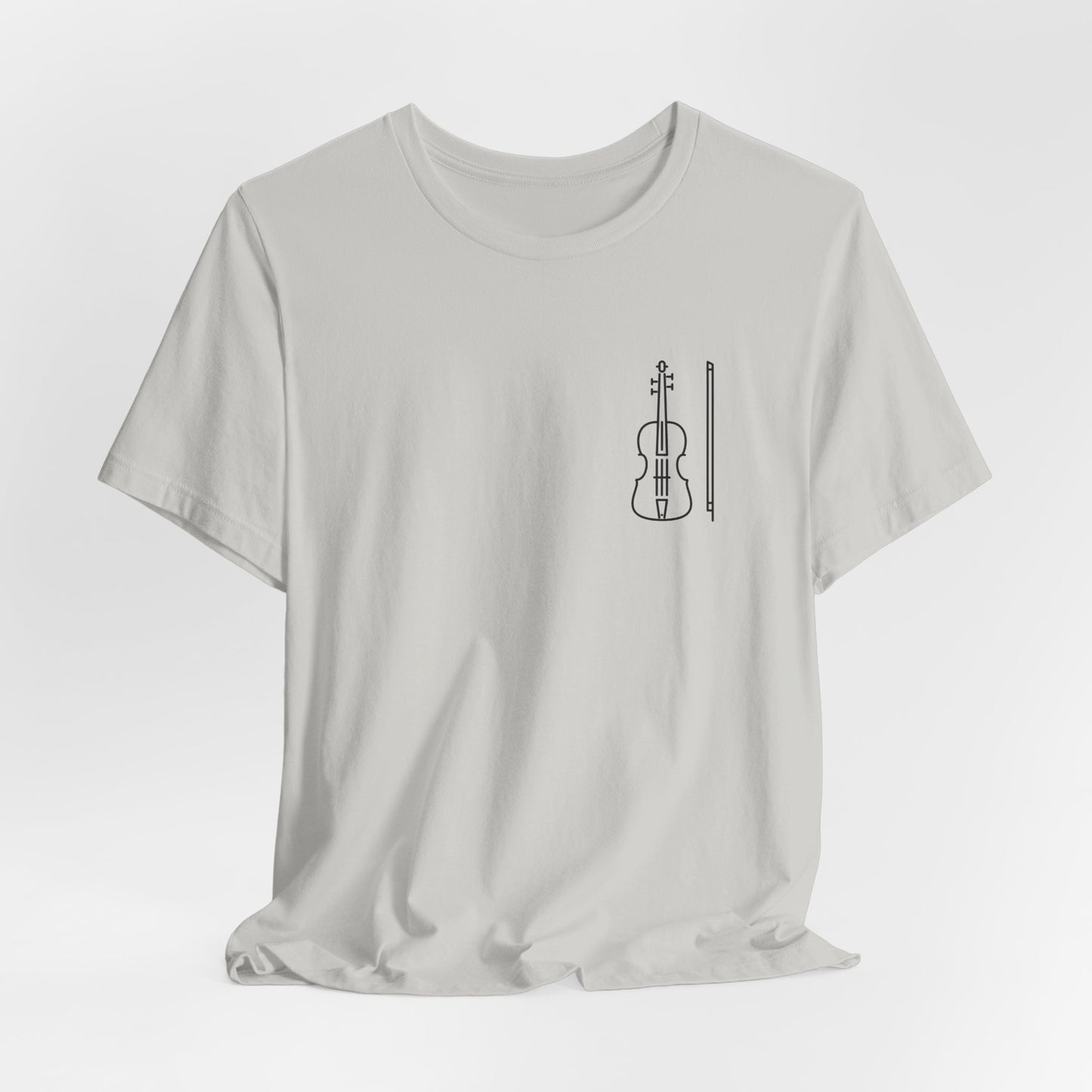 Fiddle and Bow Violin Tee Shirt - Unisex Tee