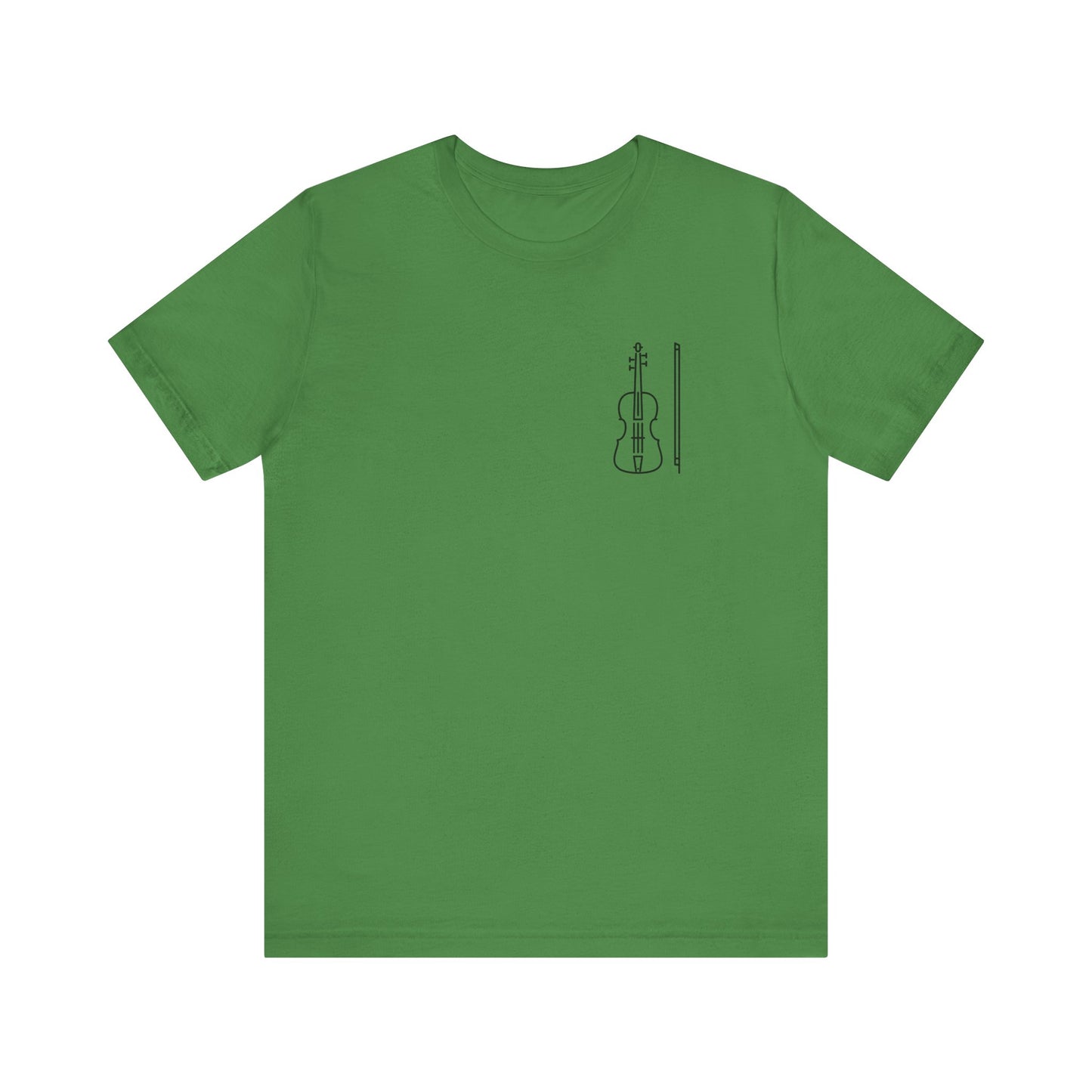 Fiddle and Bow Violin Tee Shirt - Unisex Tee
