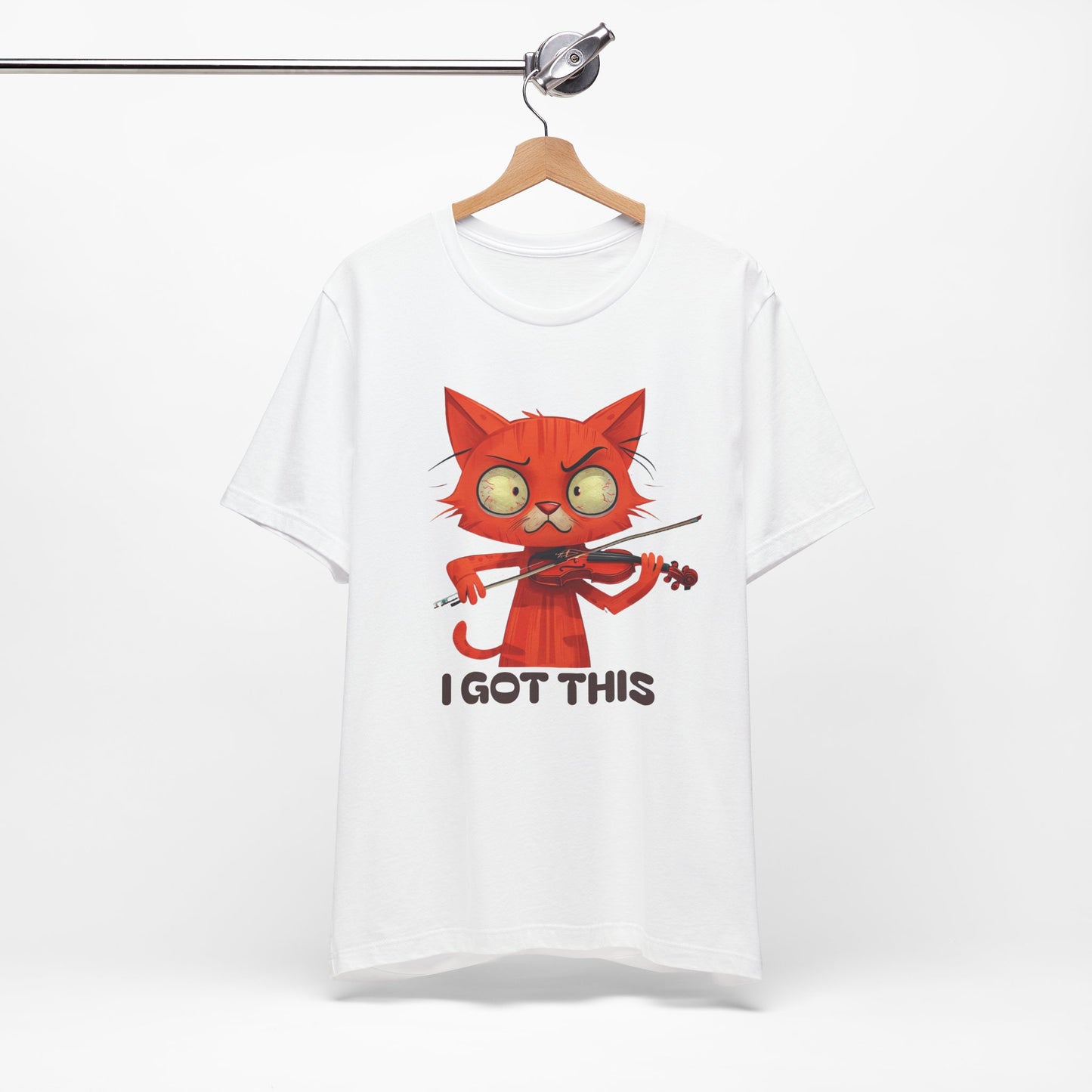 Funky Fiddling Cat Tee - Short Sleeve