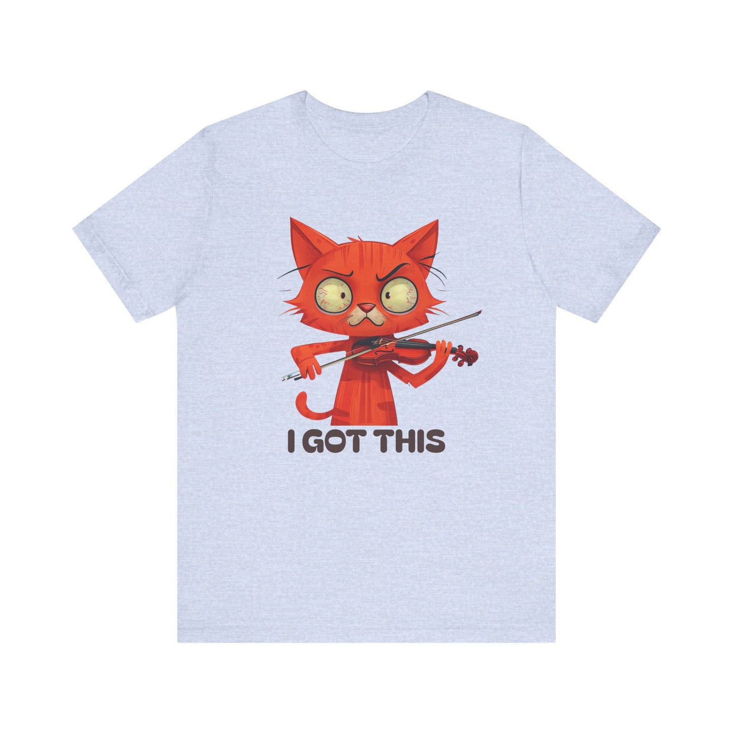 Funky Fiddling Cat Tee - Short Sleeve