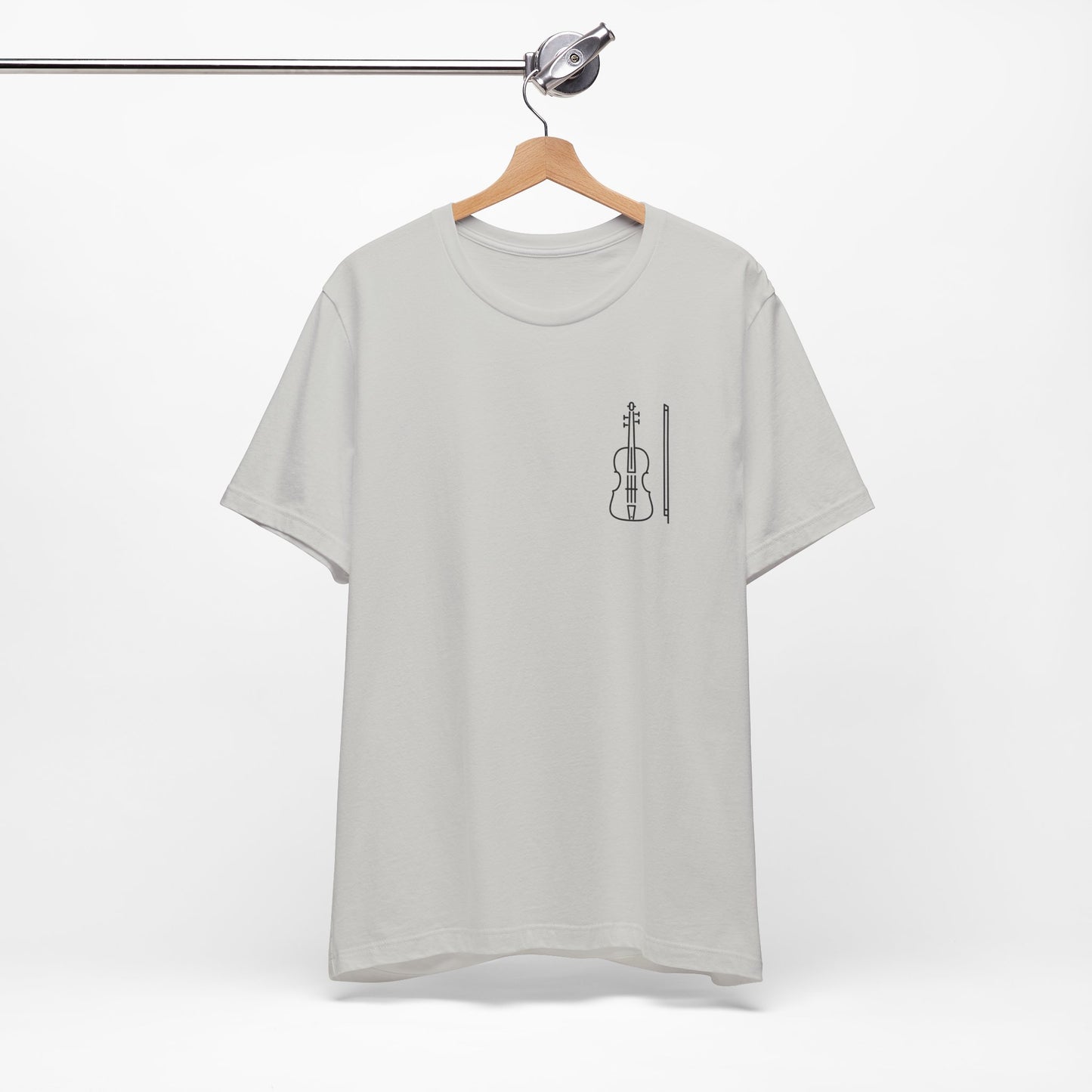 Fiddle and Bow Violin Tee Shirt - Unisex Tee
