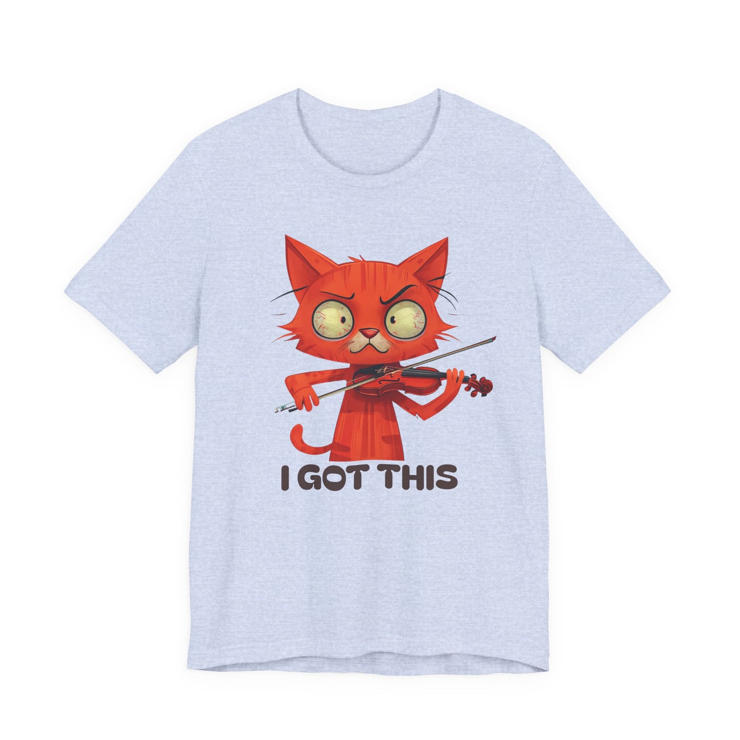 Funky Fiddling Cat Tee - Short Sleeve