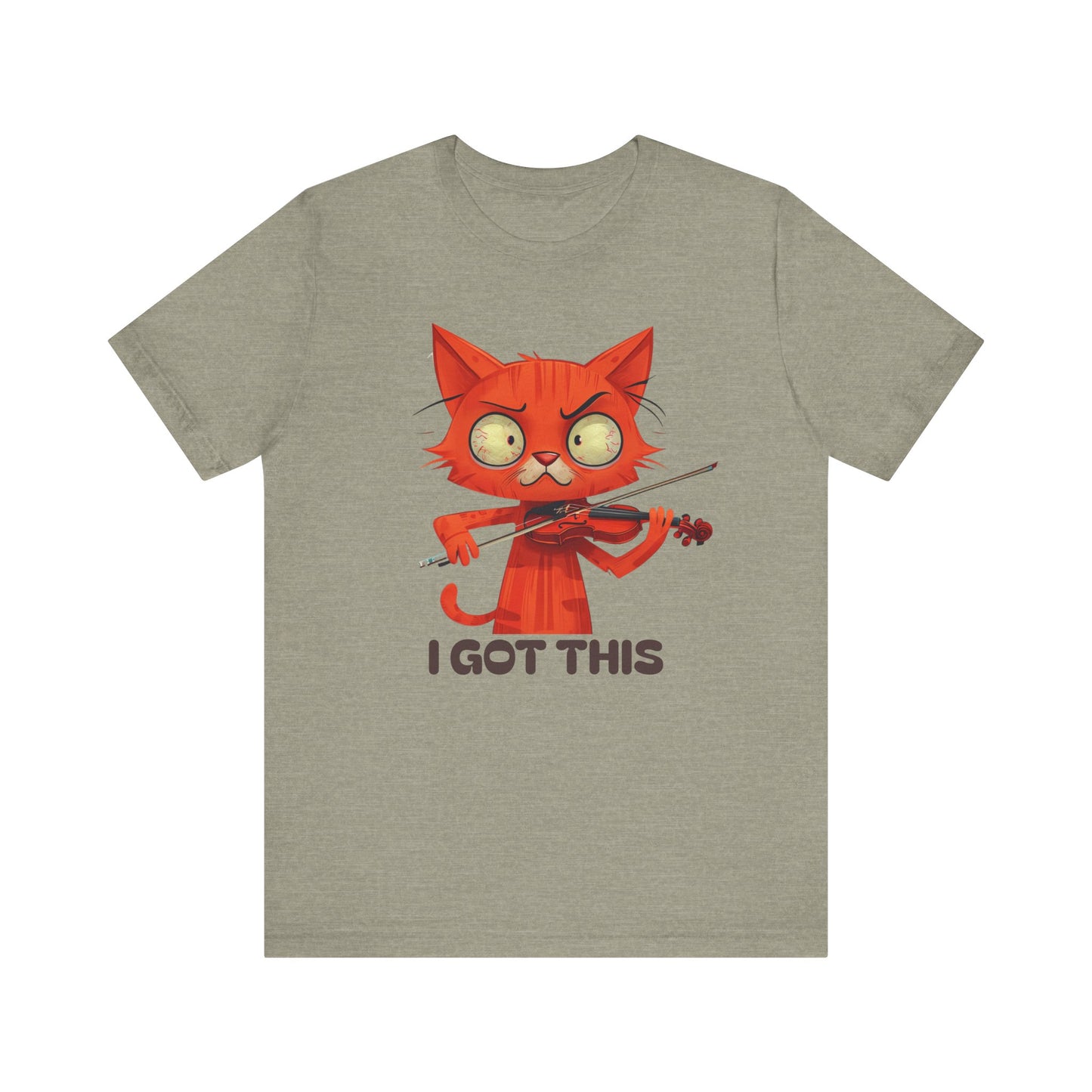 Funky Fiddling Cat Tee - Short Sleeve
