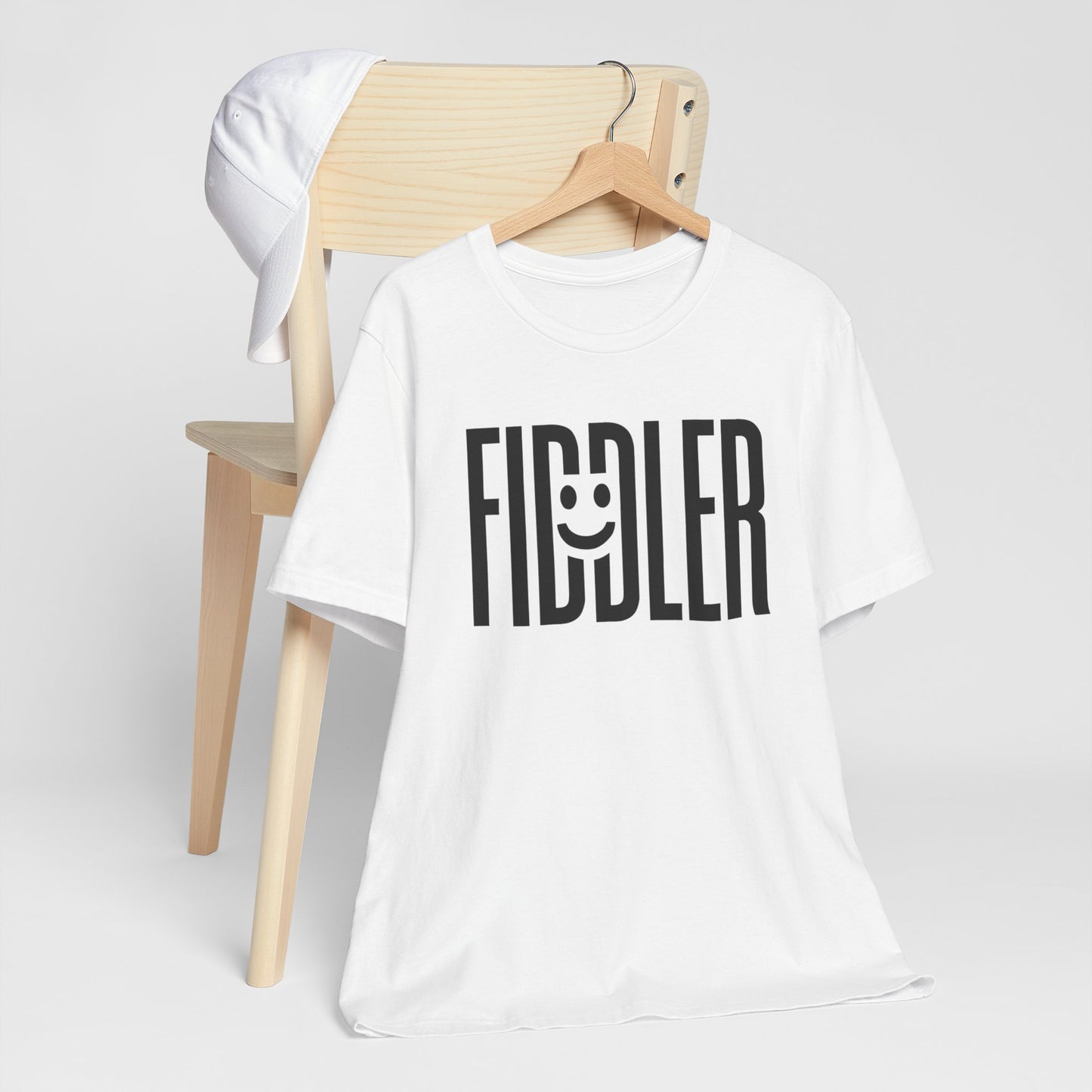 T-Shirt Fiddler word Smiling Face Unisex Jersey Short Sleeve Tee