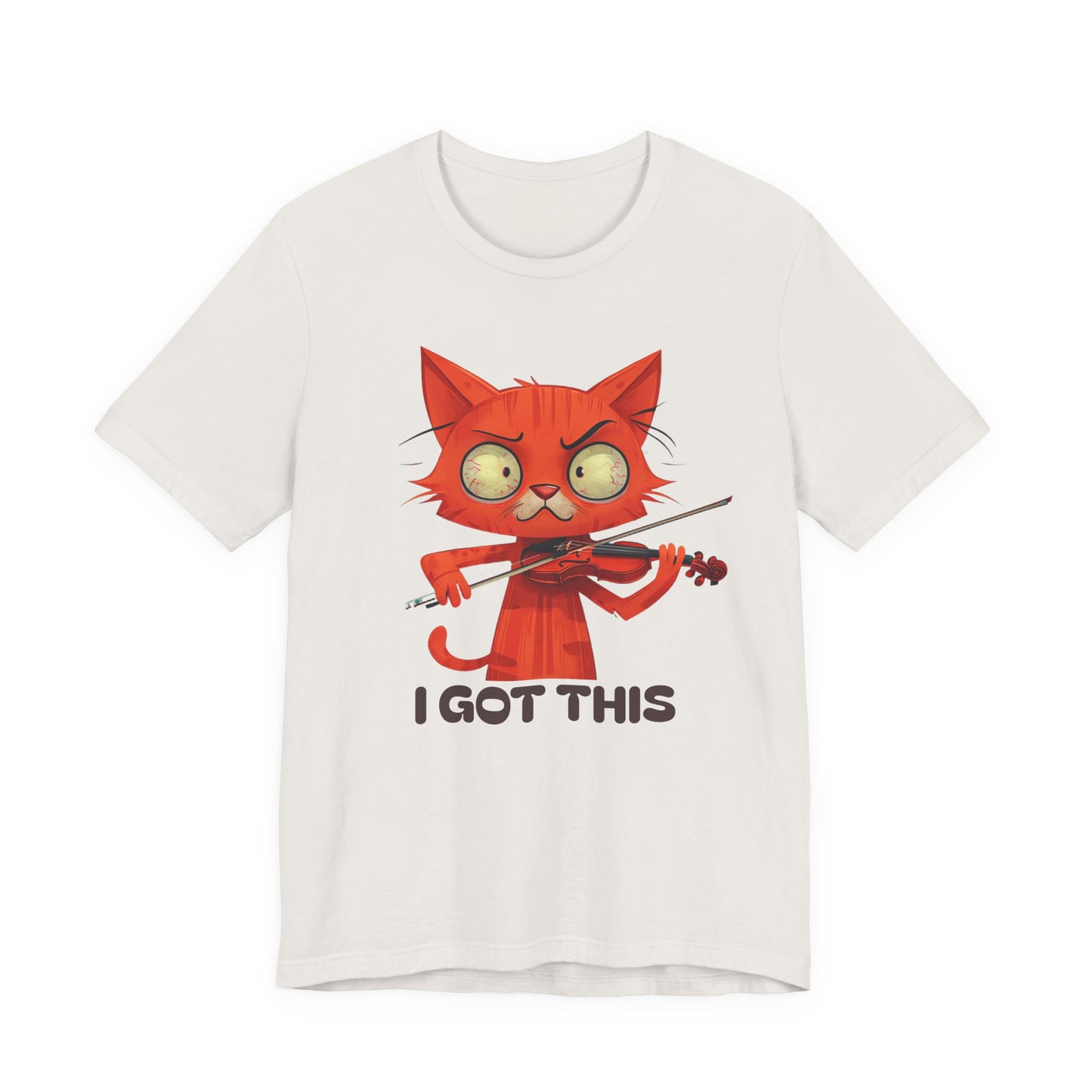 Funky Fiddling Cat Tee - Short Sleeve