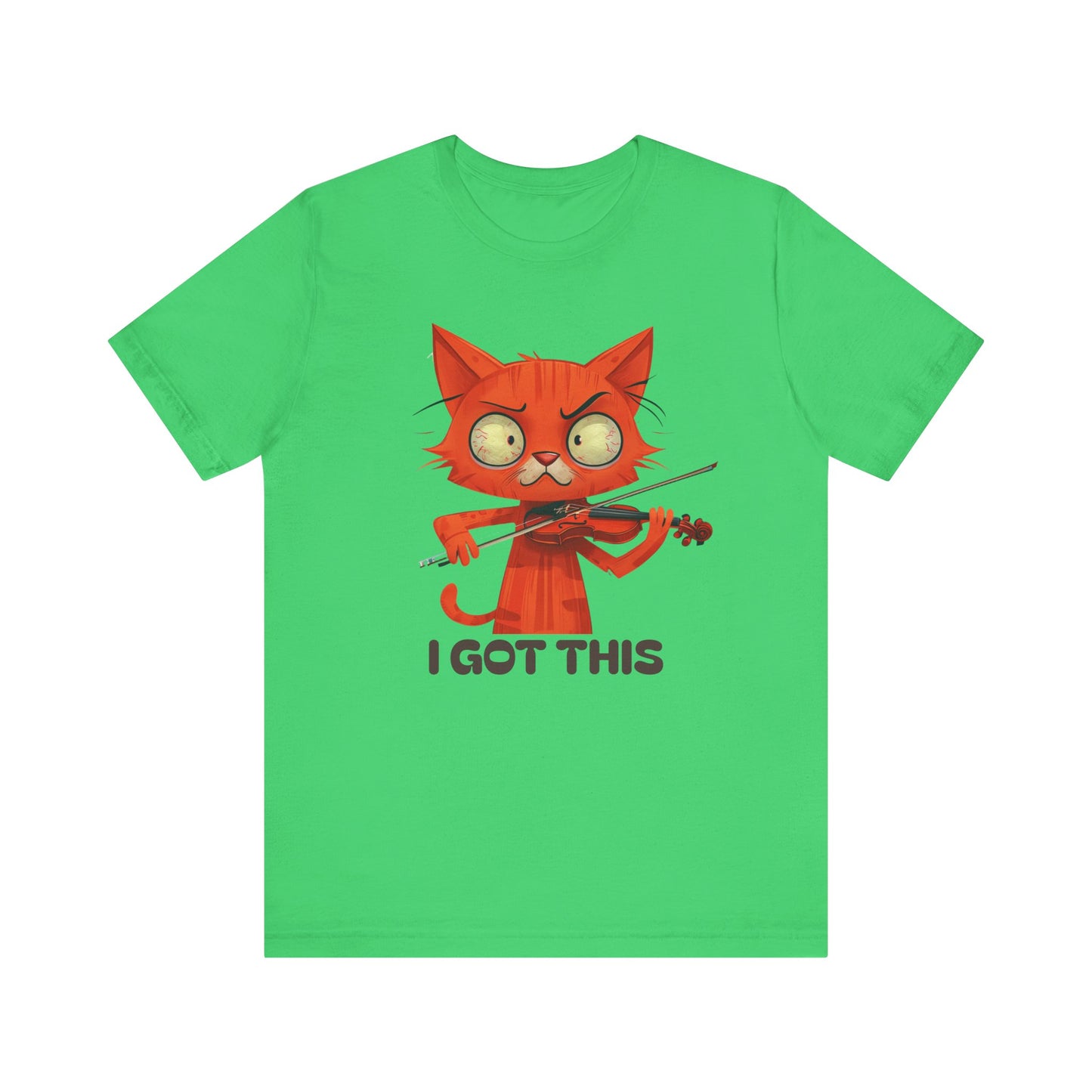 Funky Fiddling Cat Tee - Short Sleeve