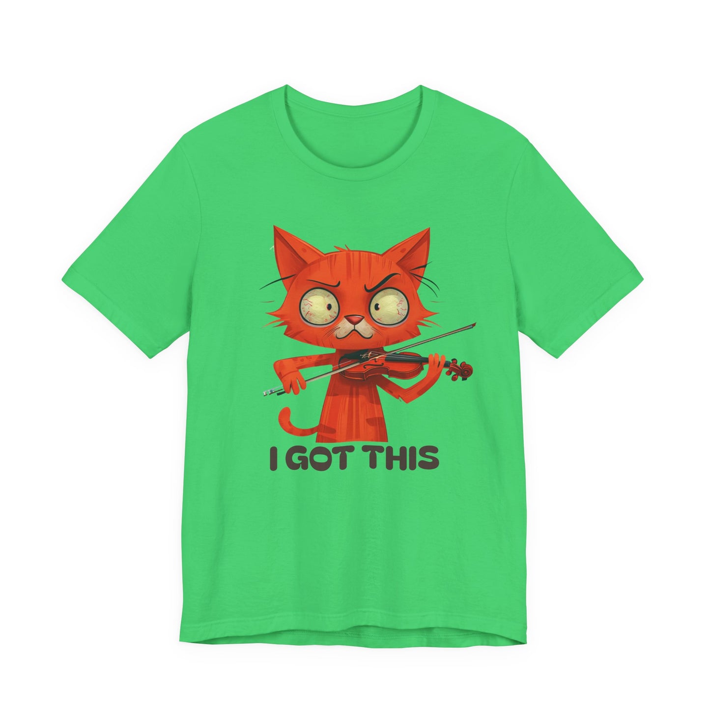 Funky Fiddling Cat Tee - Short Sleeve