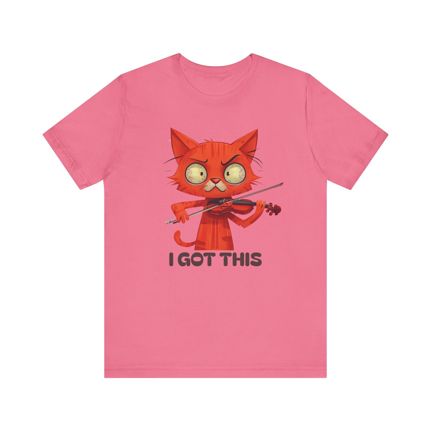 Funky Fiddling Cat Tee - Short Sleeve