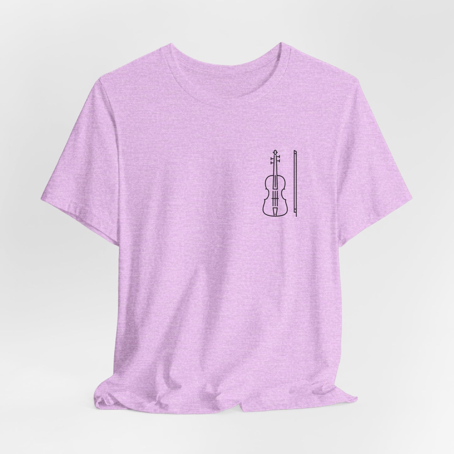 Fiddle and Bow Violin Tee Shirt - Unisex Tee