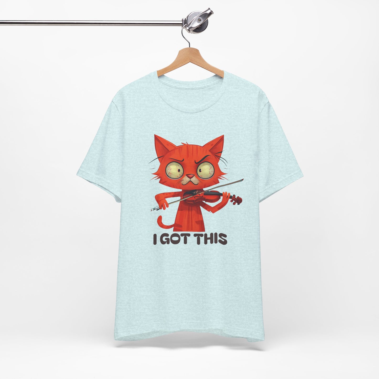 Funky Fiddling Cat Tee - Short Sleeve