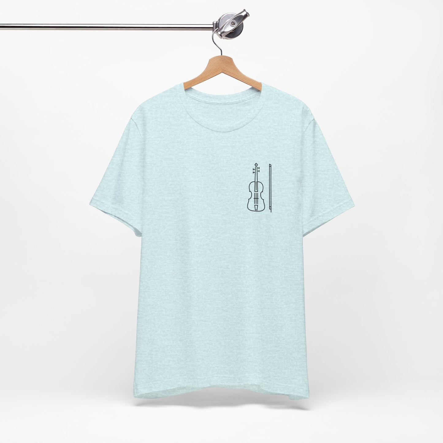 Fiddle and Bow Violin Tee Shirt - Unisex Tee