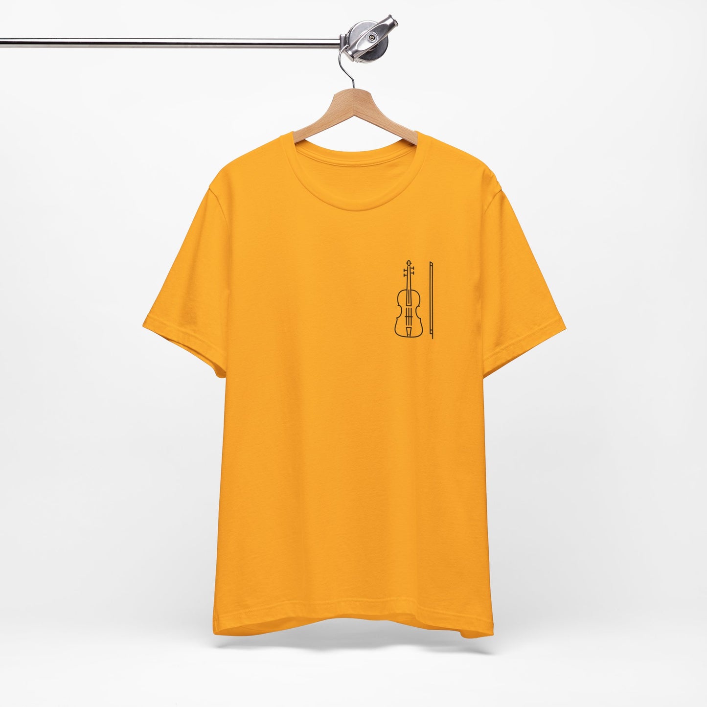 Fiddle and Bow Violin Tee Shirt - Unisex Tee