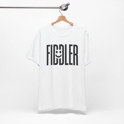 T-Shirt Fiddler word Smiling Face Unisex Jersey Short Sleeve Tee