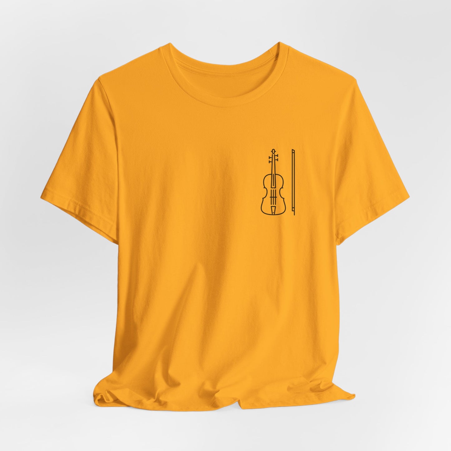 Fiddle and Bow Violin Tee Shirt - Unisex Tee