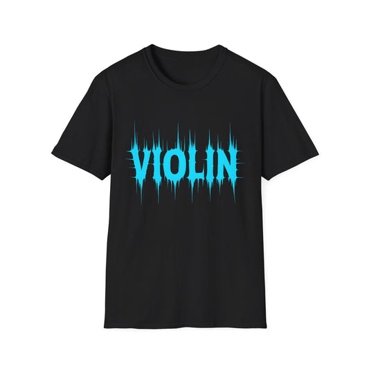 Cool Violin Graphic Unisex Softstyle T-Shirt, Music Lover Shirt, Gift for Musicians, Festival Wear, Casual Tee