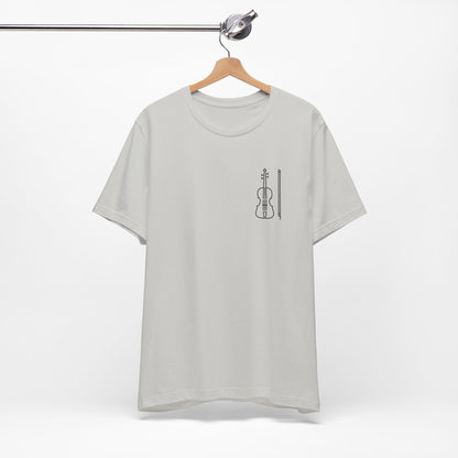 Fiddle and Bow Violin Tee Shirt - Unisex Tee